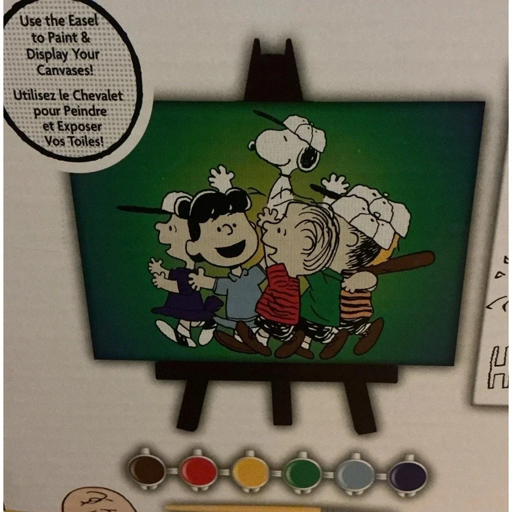 Peanuts Canvas Activity Set, 3 Canvases To Paint And Display.  New In‎ Box